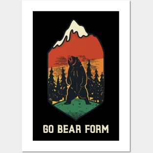 Nerd Druid Go Bear Form Posters and Art